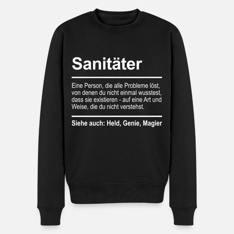 Ambulancier - Pull Premium bio Homme - noir
