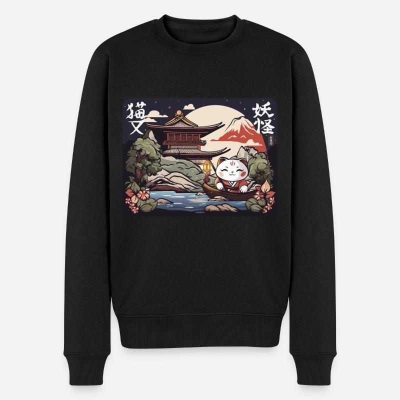 Voyage Neko - Pull Premium bio Homme - noir