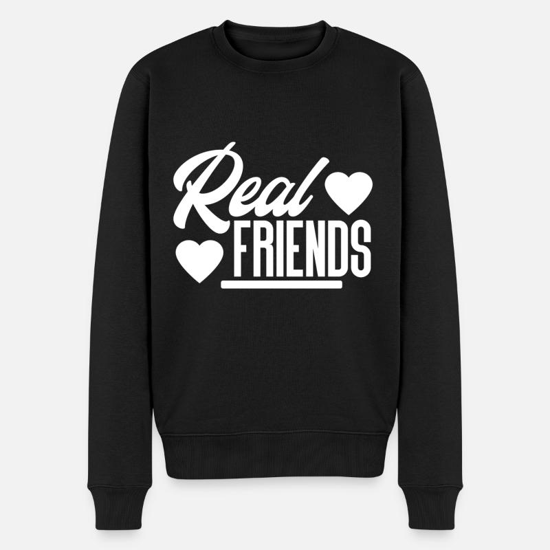 De vrais amis Freundschaft Freunde - Pull Premium bio Homme - noir