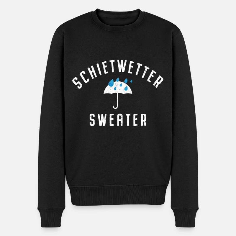 Schietwetter Sweater Kuschelig Warm Winter Herbst - Männer Premium Bio Pullover - Schwarz