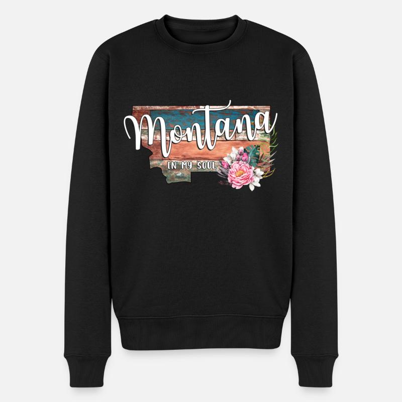 Montana dans mon âme - Pull Premium bio Homme - noir