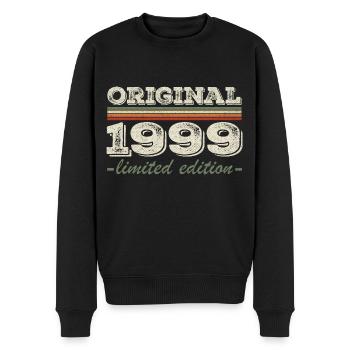 Legende seit 1999 Geboren 1999 Geburtstag 1999 - Männer Premium Bio Pullover - Schwarz - Vorne - Nico (187cm)