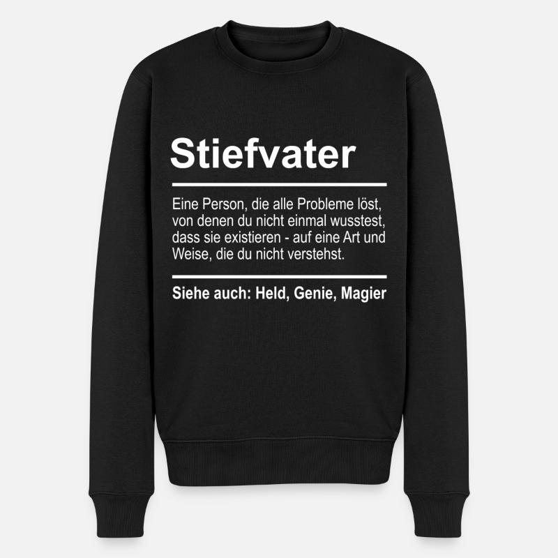 Beau-père - Pull Premium bio Homme - noir