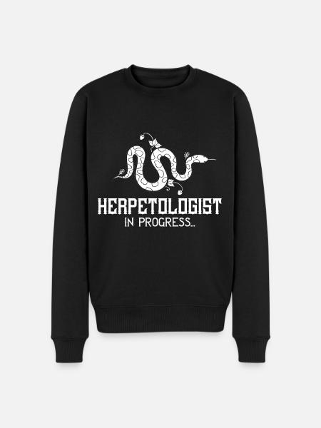 Herpetology Reptiles Herpetologist Lizards - Men's Premium Organic Jumper - black