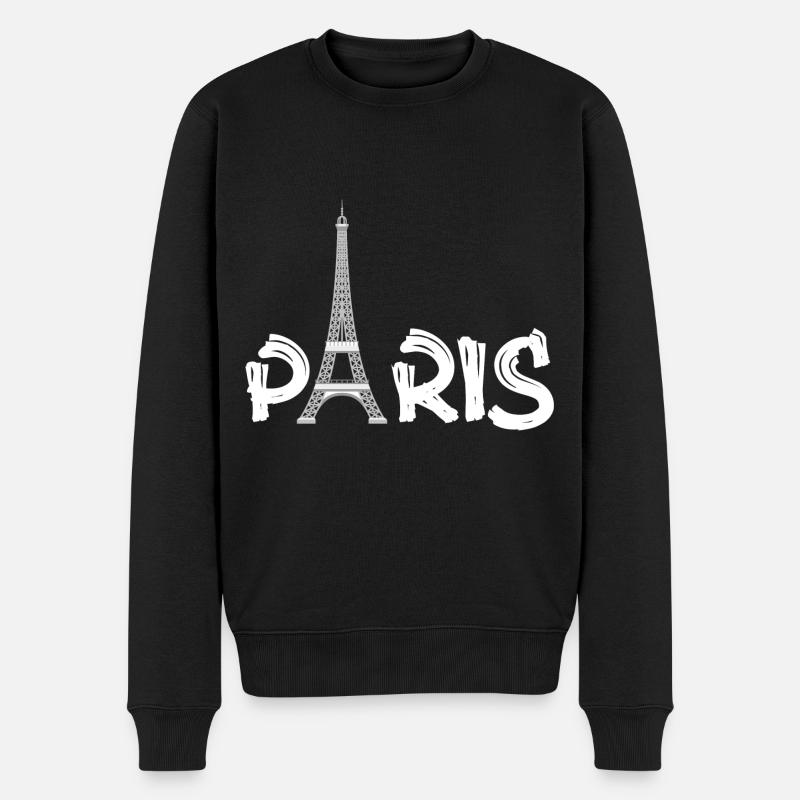 PARIS - Pull Premium bio Homme - noir