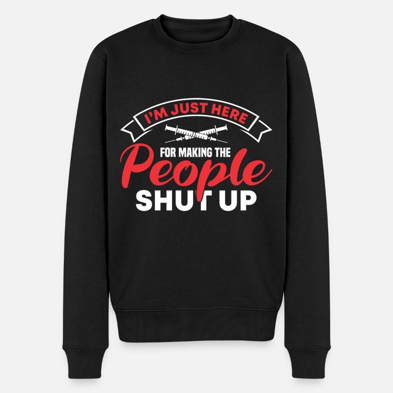 Anesthesia Anesthesia Technician Anesthesiologist - Men's Premium Organic Jumper - black