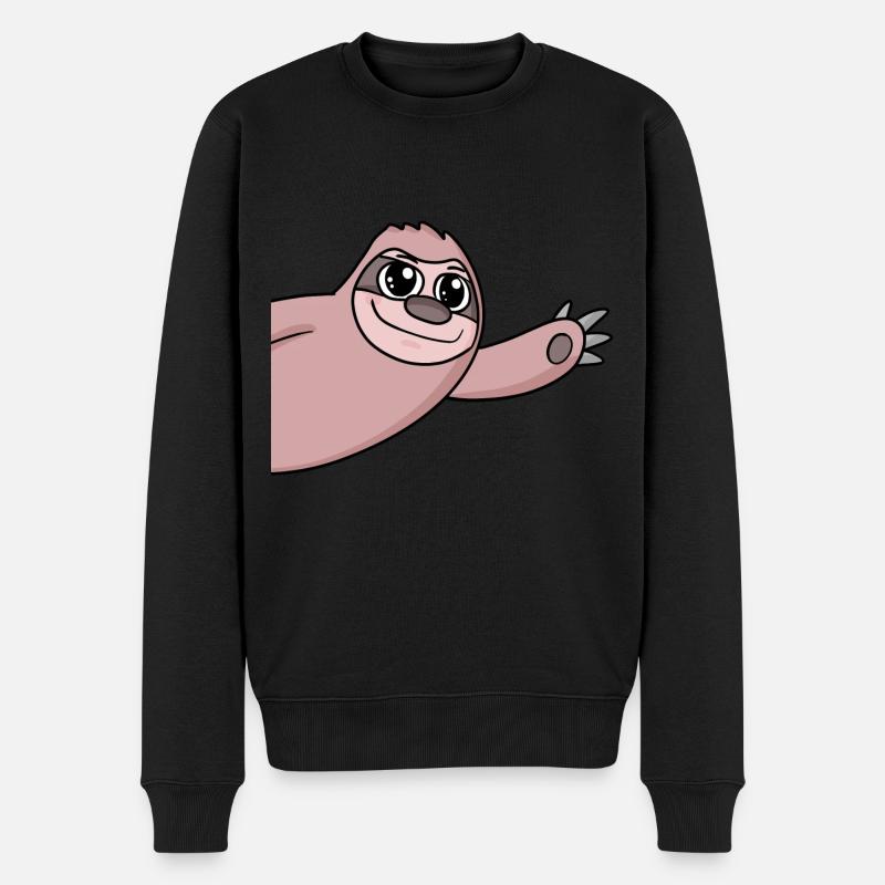 Salutation paresseuse - Pull Premium bio Homme - noir