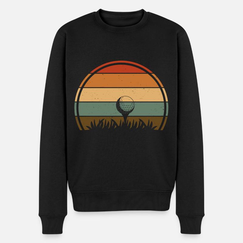 Golfeur de golf - Pull Premium bio Homme - noir