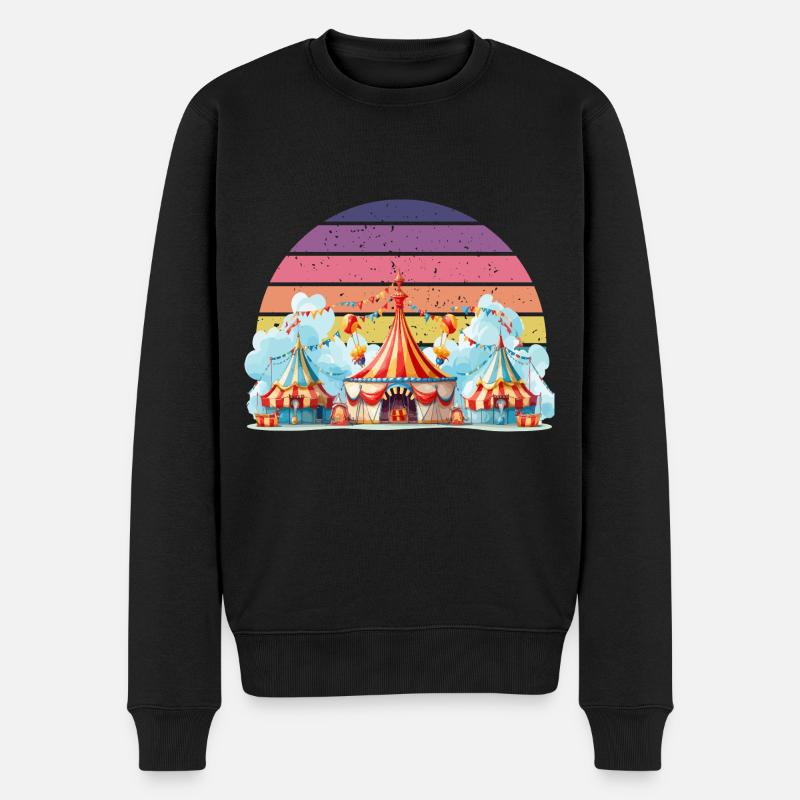 Zircus - Männer Premium Bio Pullover - Schwarz