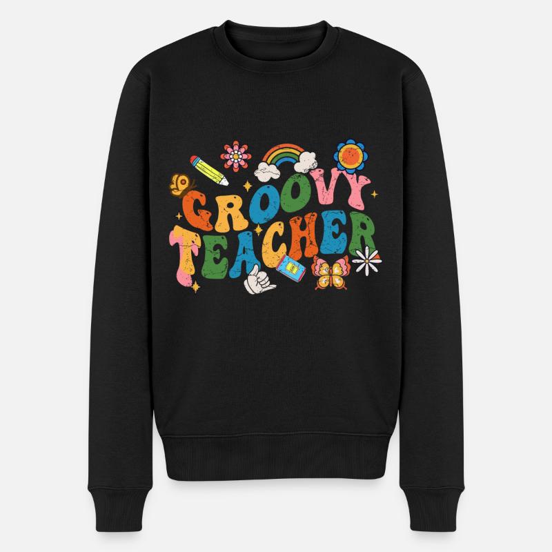 Professeur groovy années 60 - Pull Premium bio Homme - noir