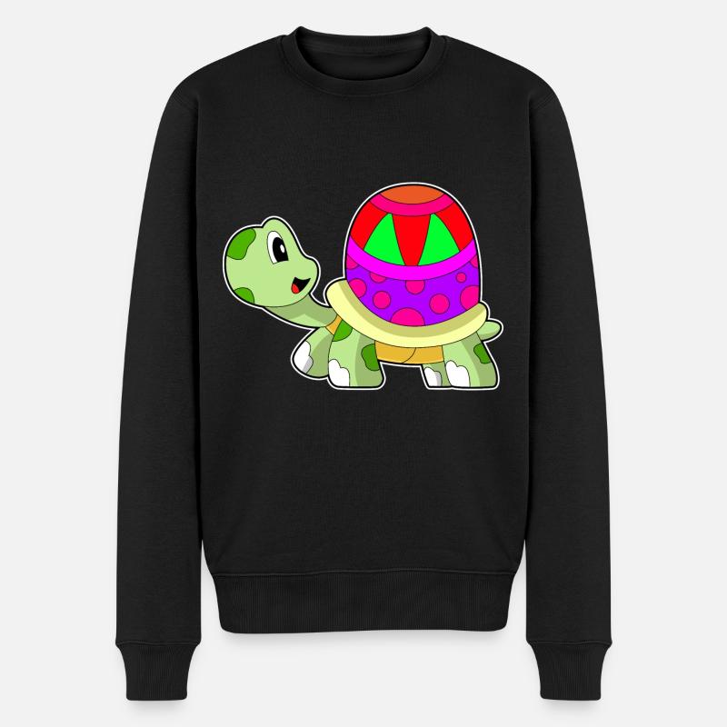 Turtle Easter Egg - Men's Premium Organic Jumper - black