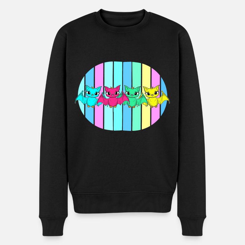 Chauve-souris Enfants Bébé Chauve-souris - Pull Premium bio Homme - noir