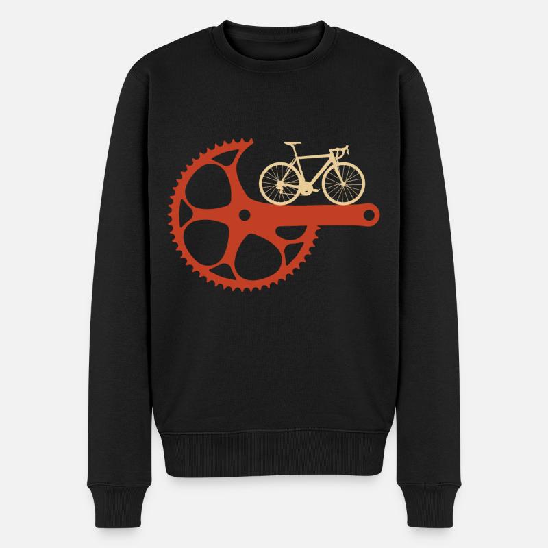 Vélo vélo vélo Manivelle Cyclisme - Pull Premium bio Homme - noir