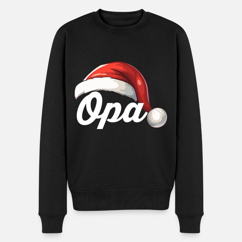 Opa - Männer Premium Bio Pullover - Schwarz