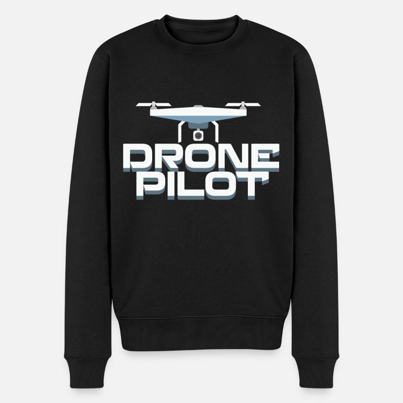 Fpv-drohnenpilot - Männer Premium Bio Pullover - Schwarz