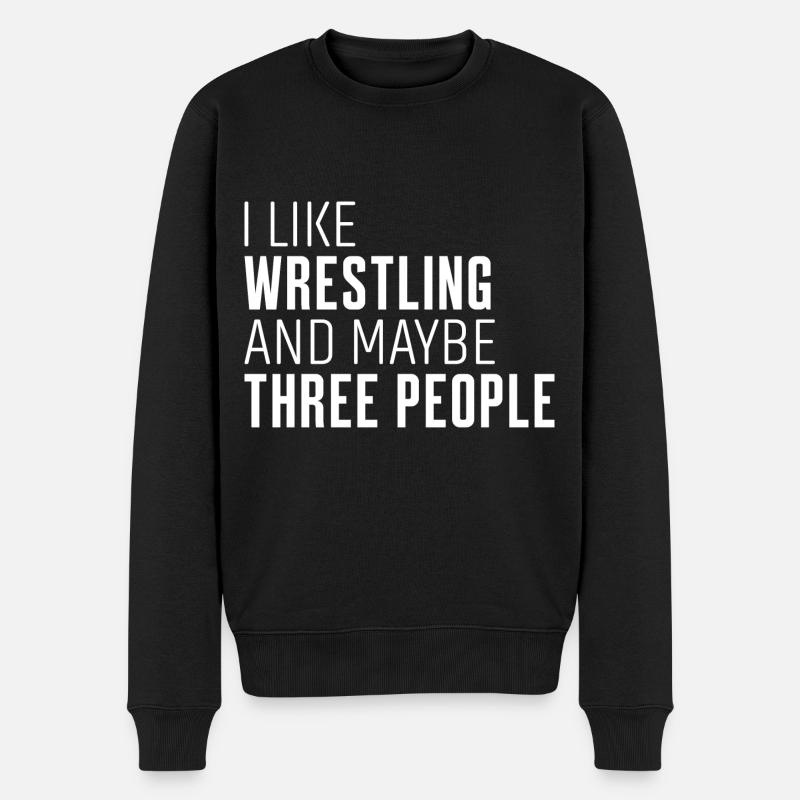 Lutte - Pull Premium bio Homme - noir