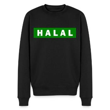 Halal - Männer Premium Bio Pullover - Schwarz - Vorne - Nico (187cm)