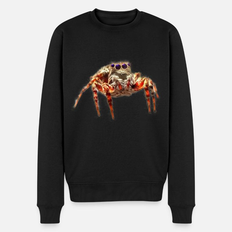 Araignées sauteuses araignées - Pull Premium bio Homme - noir