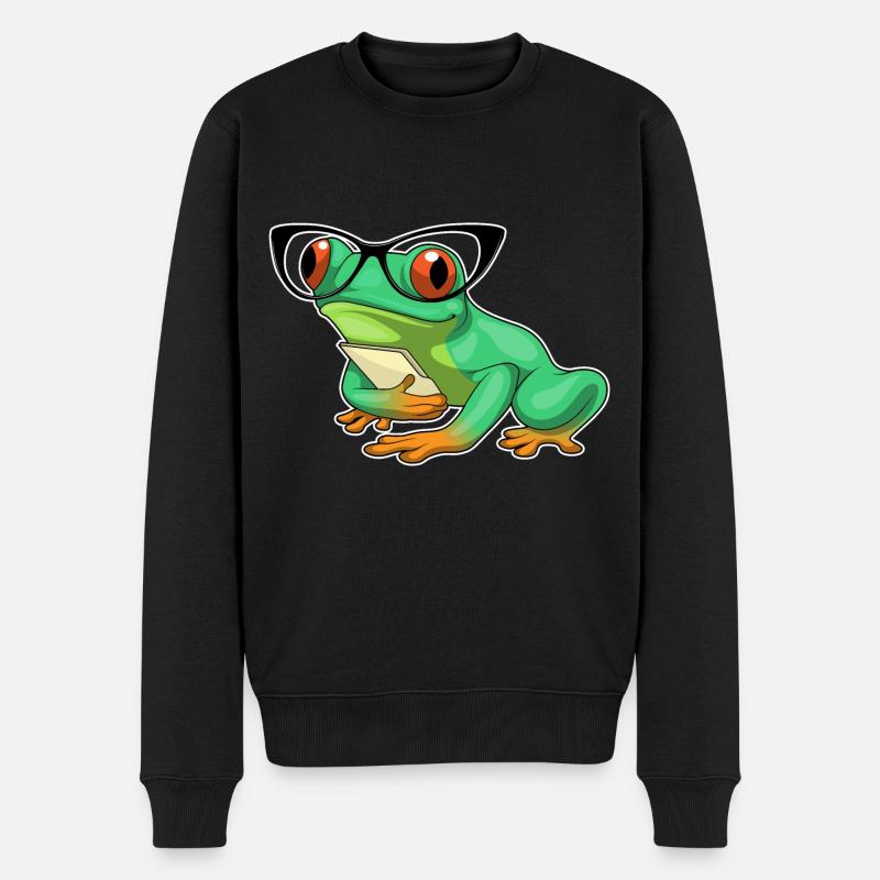 Lunettes Frog Secretary - Pull Premium bio Homme - noir