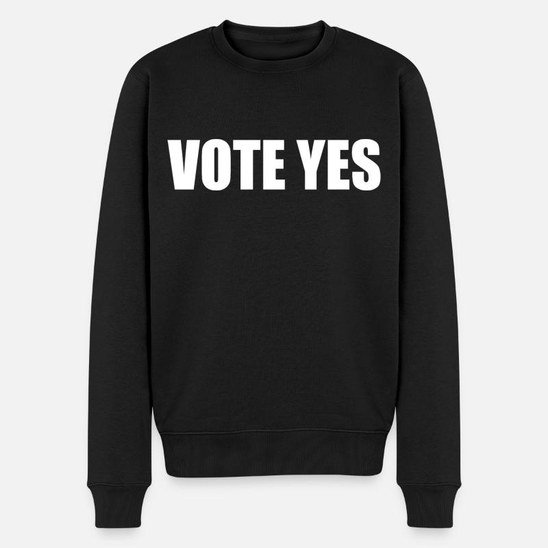 Vote yes - Pull Premium bio Homme - noir