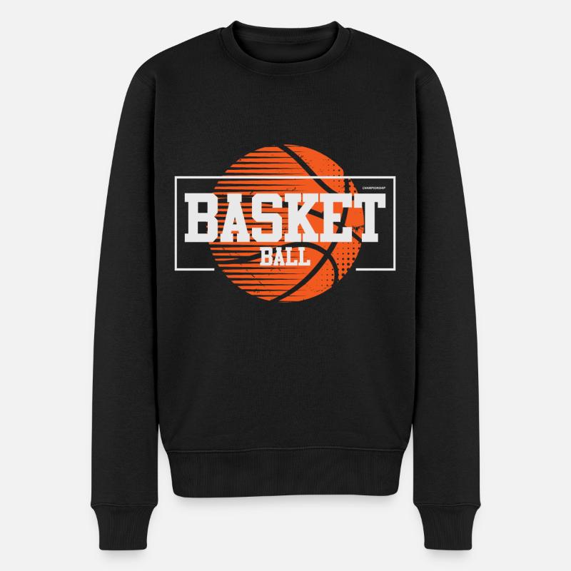 Basket-ball Basketteurs Joueurs - Pull Premium bio Homme - noir