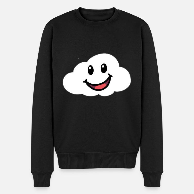 Émotions Sentiments Amical Nuage Ciel - Pull Premium bio Homme - noir