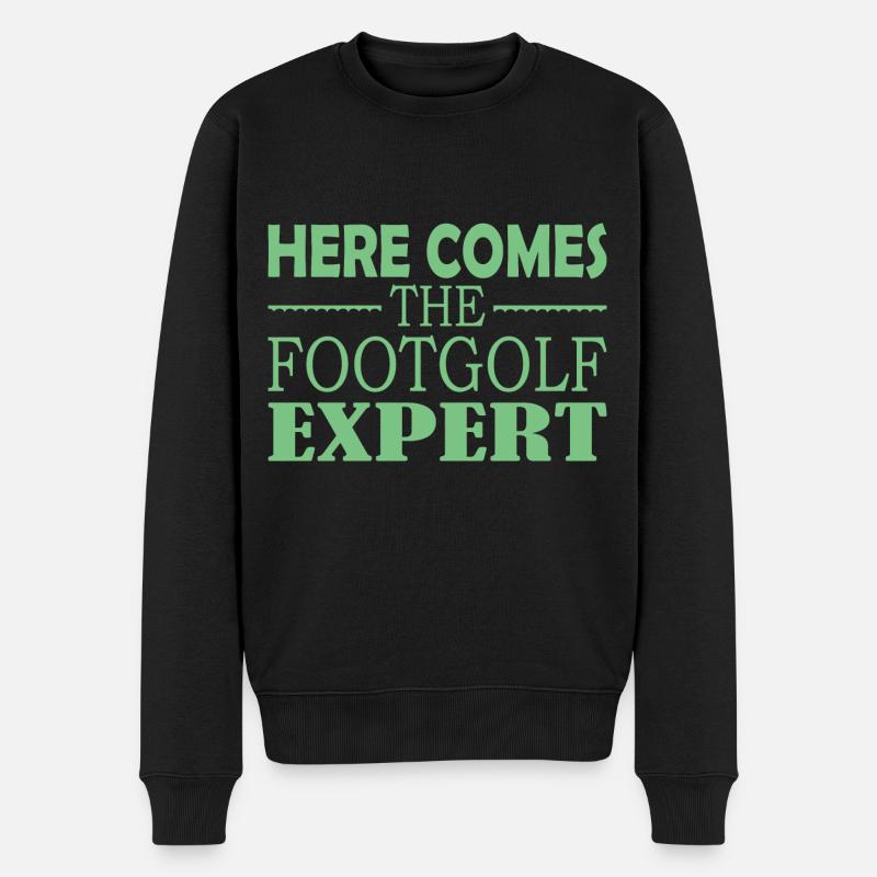 Voici l’expert en footgolf - Pull Premium bio Homme - noir