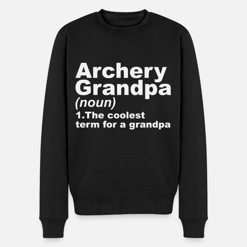 Archer de tir à l’arc - Pull Premium bio Homme - noir