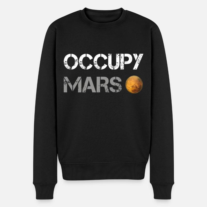 Occuper Mars - Pull Premium bio Homme - noir