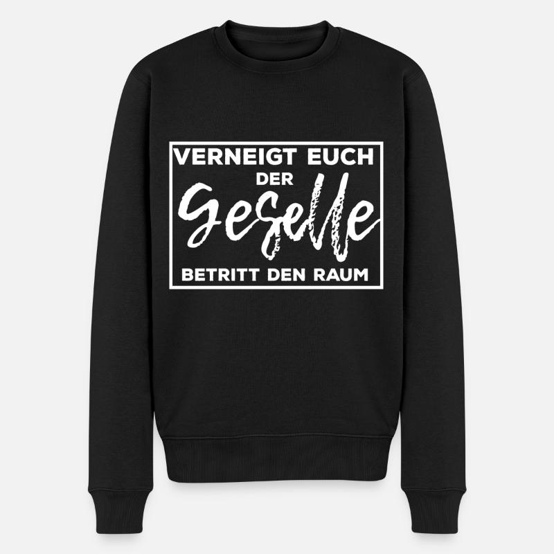 elektriker geselle - Männer Premium Bio Pullover - Schwarz
