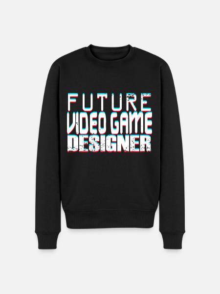 Future Video Game Designer - Men's Premium Organic Jumper - black