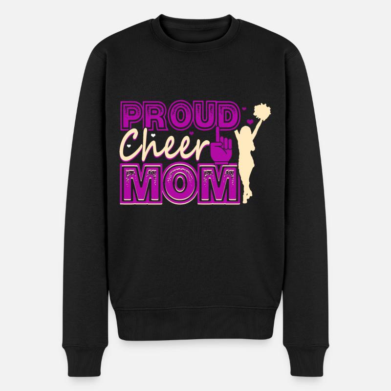Cheerleading Mutter - Männer Premium Bio Pullover - Schwarz