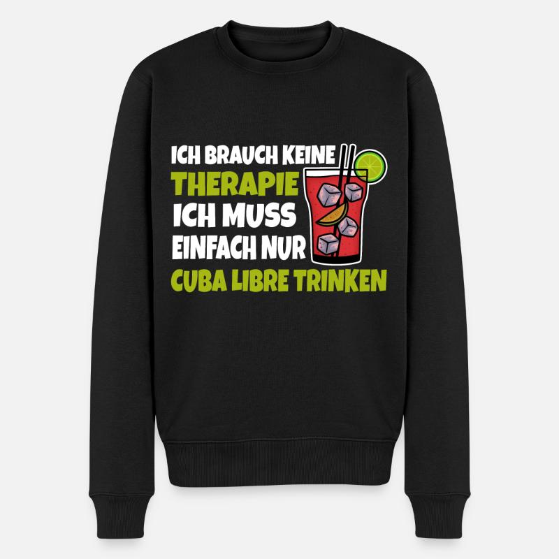 Cuba Libre - Männer Premium Bio Pullover - Schwarz