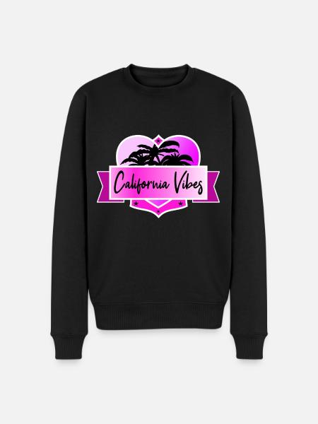 California Vibes - Männer Premium Bio Pullover - Schwarz