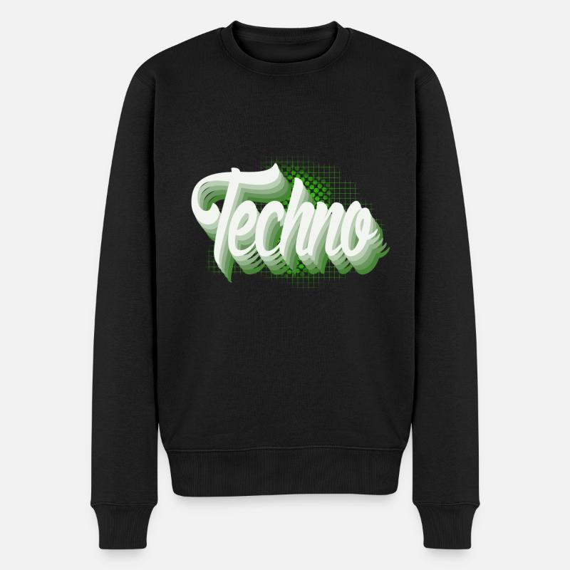 Techno - Pull Premium bio Homme - noir