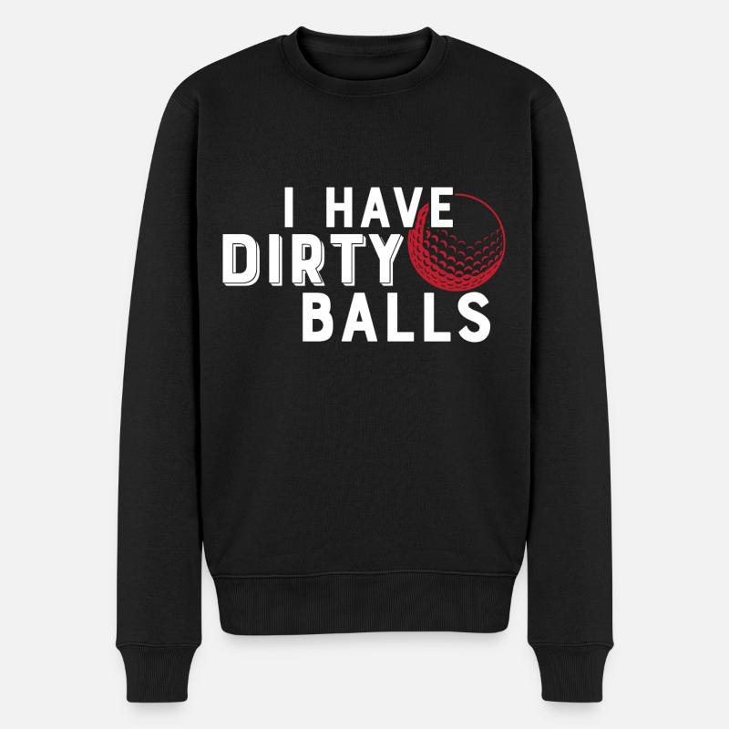J’ai des couilles sales - Pull Premium bio Homme - noir