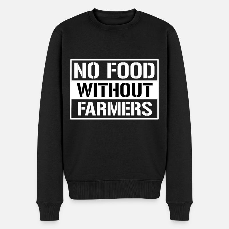 Landwirt Bauer Aktivist Bauern Männer Geschenkidee - Männer Premium Bio Pullover - Schwarz