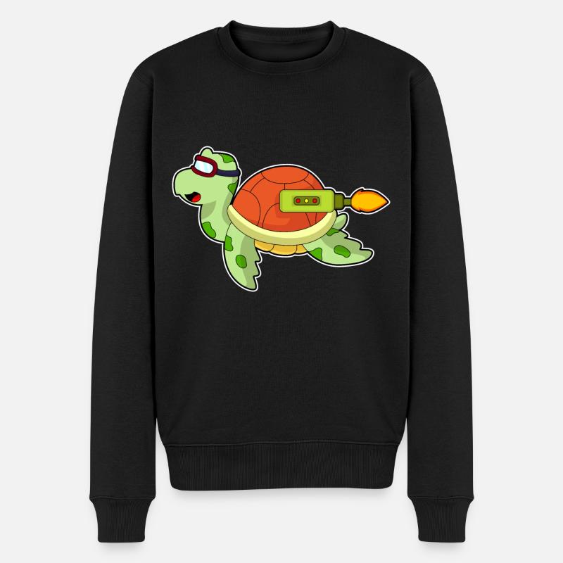 Fusée de tortue - Pull Premium bio Homme - noir