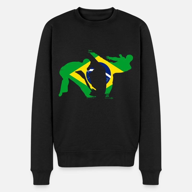 Capoeira - Pull Premium bio Homme - noir