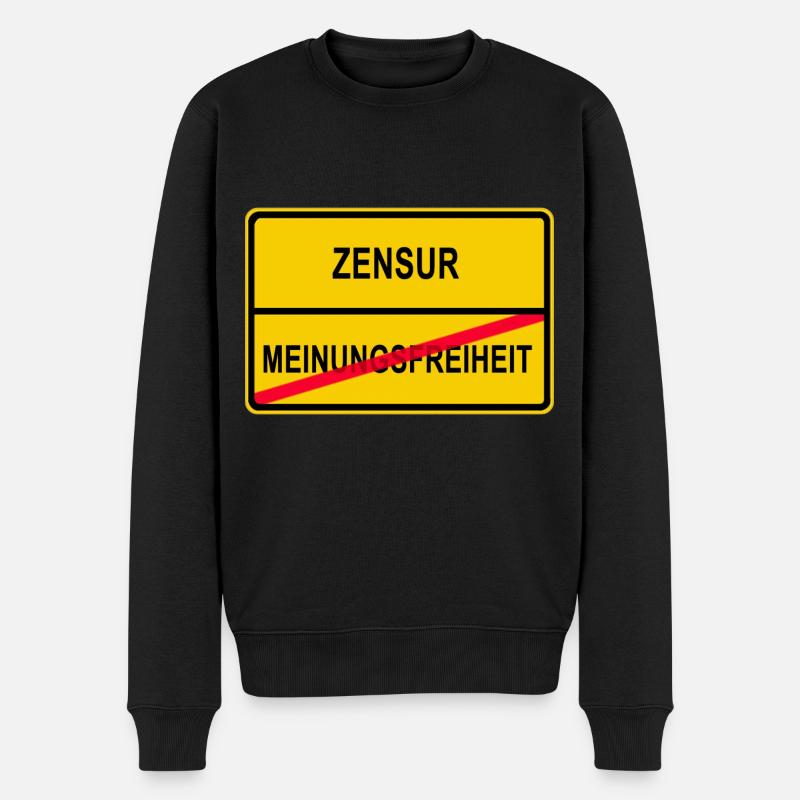 Censure - Liberté d’expression - Pull Premium bio Homme - noir