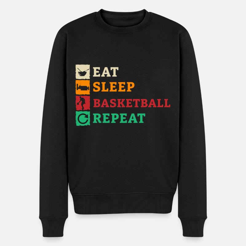 Équipe de basket-ball de basket-ball - Pull Premium bio Homme - noir