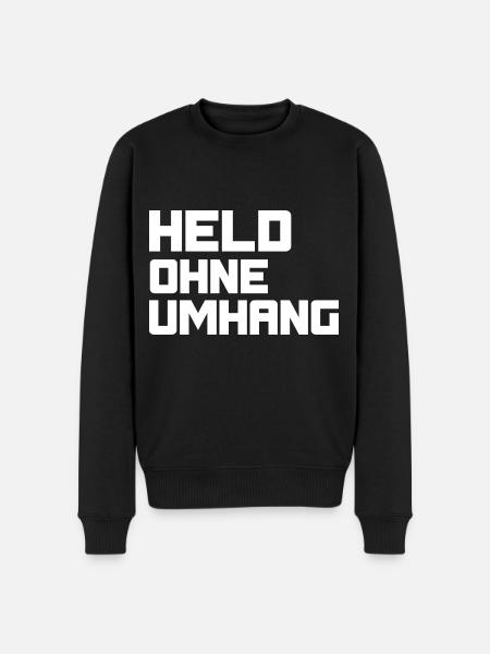 Hero without cape - Men's Premium Organic Jumper - black