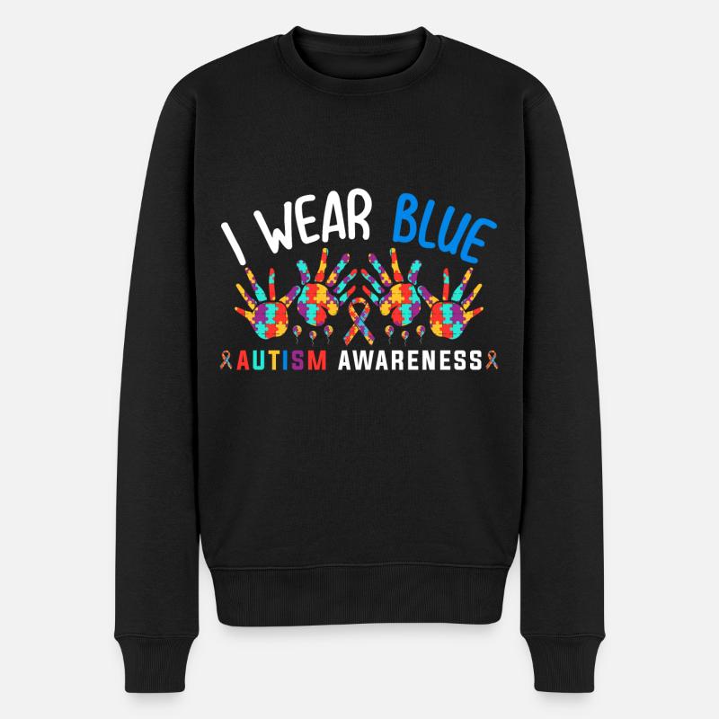 Autisme - Pull Premium bio Homme - noir