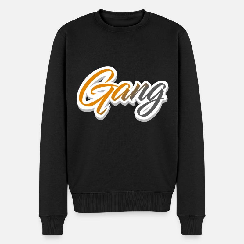 Équipe de gang - Pull Premium bio Homme - noir