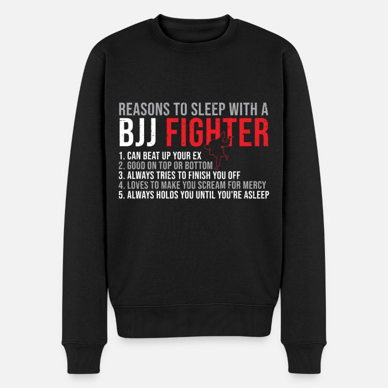 Jiu-jitsu Jiu Jitsu Jitsu Jiujitsu Kampf Sport - Männer Premium Bio Pullover - Schwarz