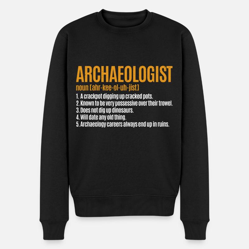 Archäologen-definitions-ägyptische - Männer Premium Bio Pullover - Schwarz