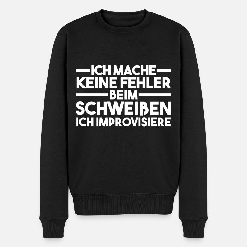 Schweißen Metallbau Metallbauer Schweißer - Männer Premium Bio Pullover - Schwarz
