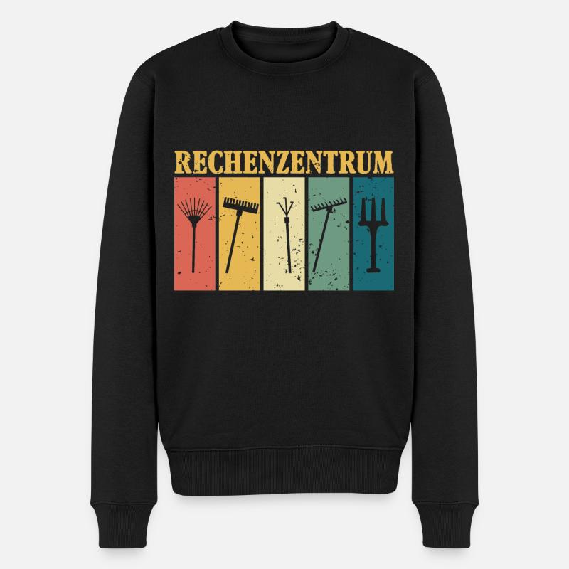 RECHENZENTRUM - Männer Premium Bio Pullover - Schwarz
