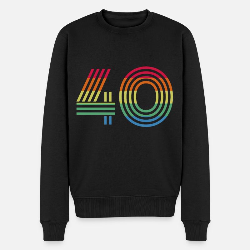 Nombre 40 - Pull Premium bio Homme - noir