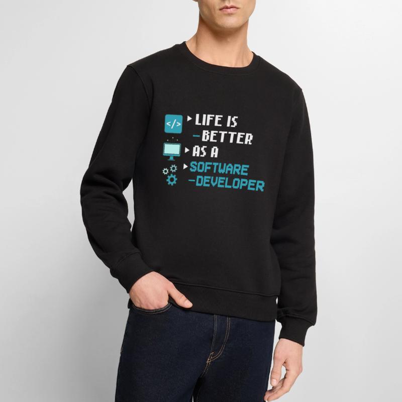 Software Development Software Developer Developer Men's Premium Organic Jumper